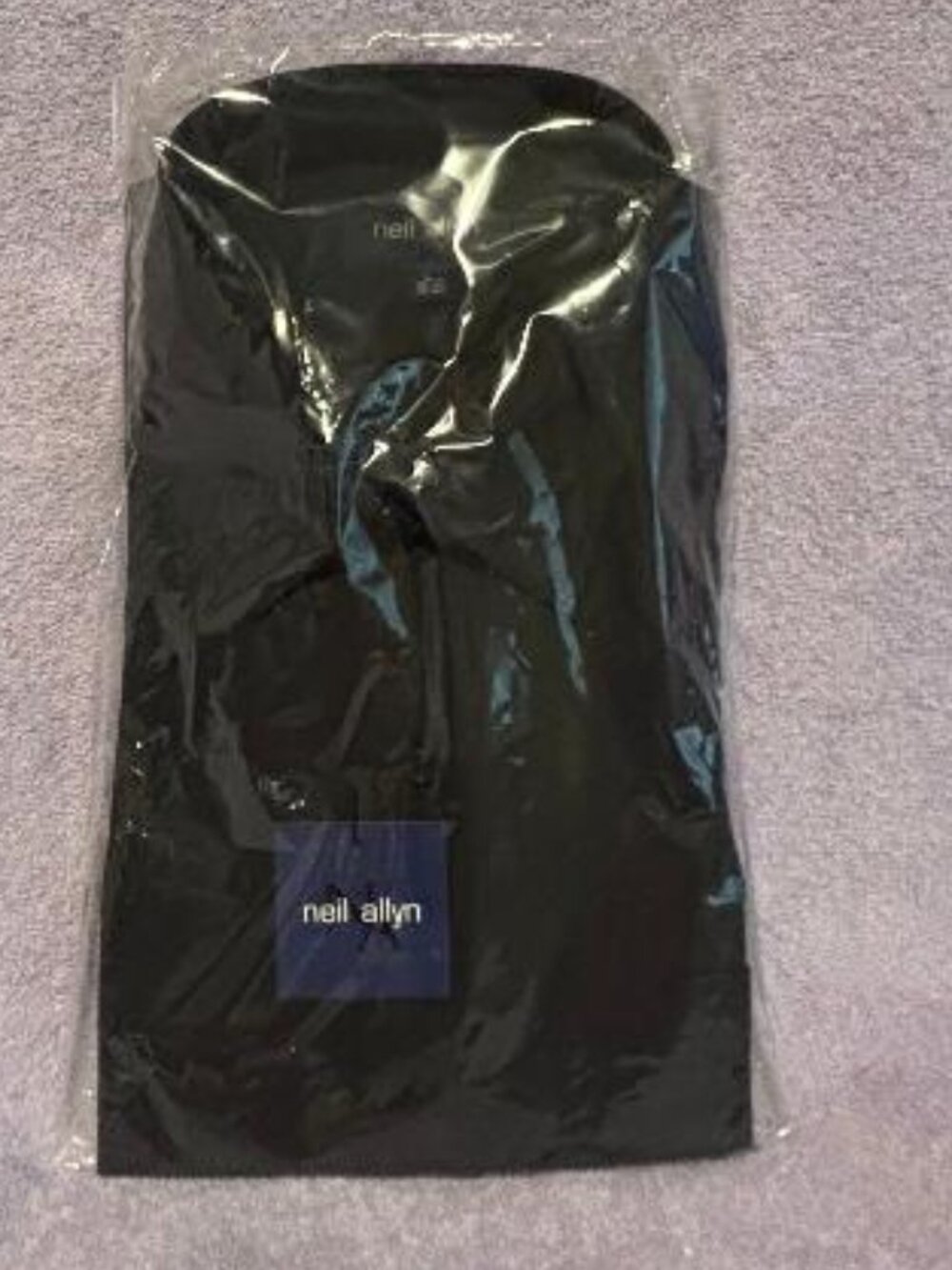 Neil Allyn Men’s Oxford Black Dress Shirt Button Up Long Sleeve Size L32  33 New